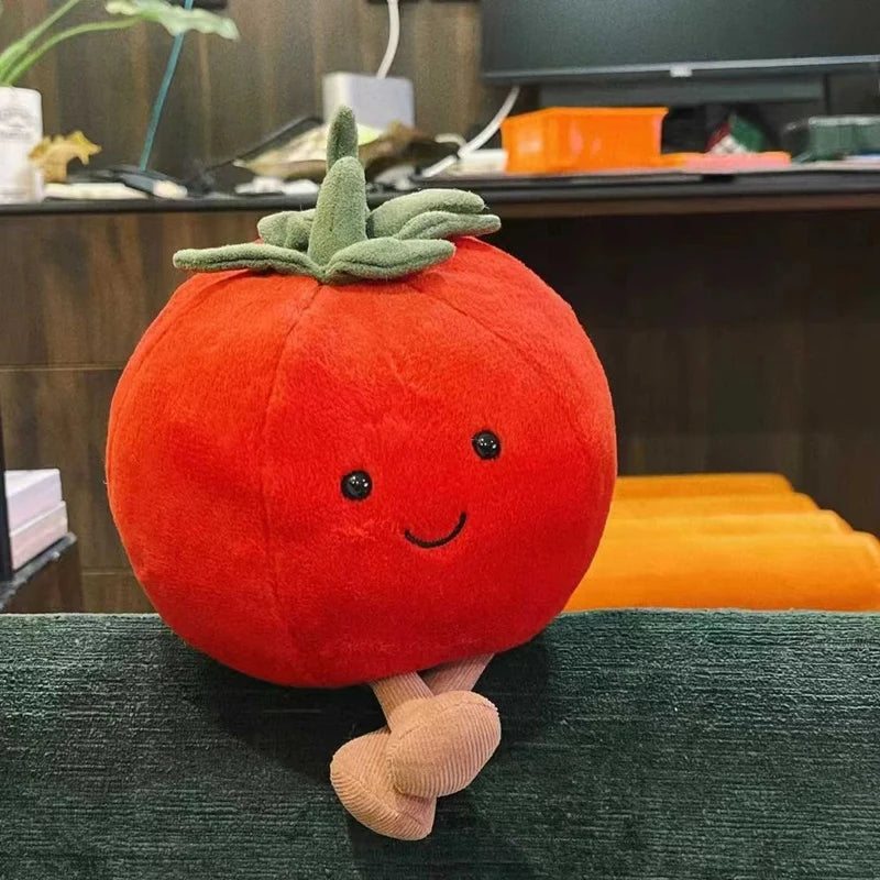 Freundliche Tomate als Plüschtier (ca. 15cm)