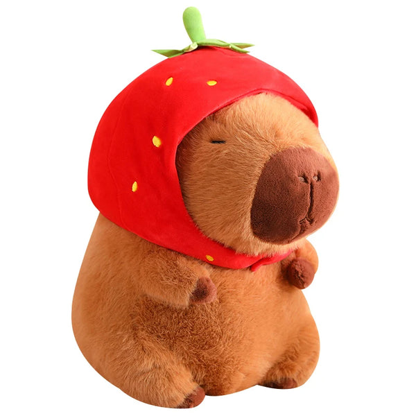 Capybara Plüschtier 25 Cm Mit Schildkröten-Rucksack - Kuscheltier Für Kinder & Erwachsene