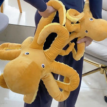 Lade das Bild in den Galerie-Viewer, Gelber Tintenfisch Plüsch Oktopus (40, 60 oder 80cm)
