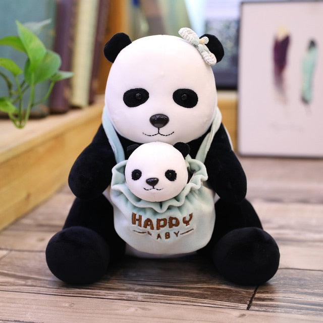 Jetzt Süße Kuscheltiere mit Baby Stofftieren (Panda, Känguru, Pangolin, Igel, Polarbär) ca. 25cm bei Kuscheltiere.store kaufen