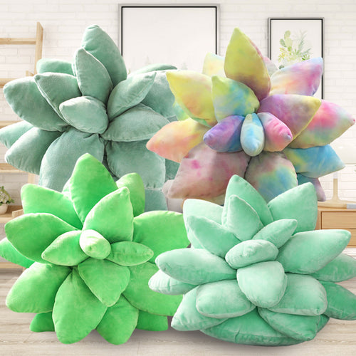 Jetzt Lebensechte Sukkulenten Stoff Pflanzen Deko Element Kissen (25/45cm) bei Kuscheltiere.store kaufen