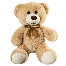 Lade das Bild in den Galerie-Viewer, Jetzt Goldener Teddybär mit Schleife (ca. 35cm) bei Kuscheltiere.store kaufen

