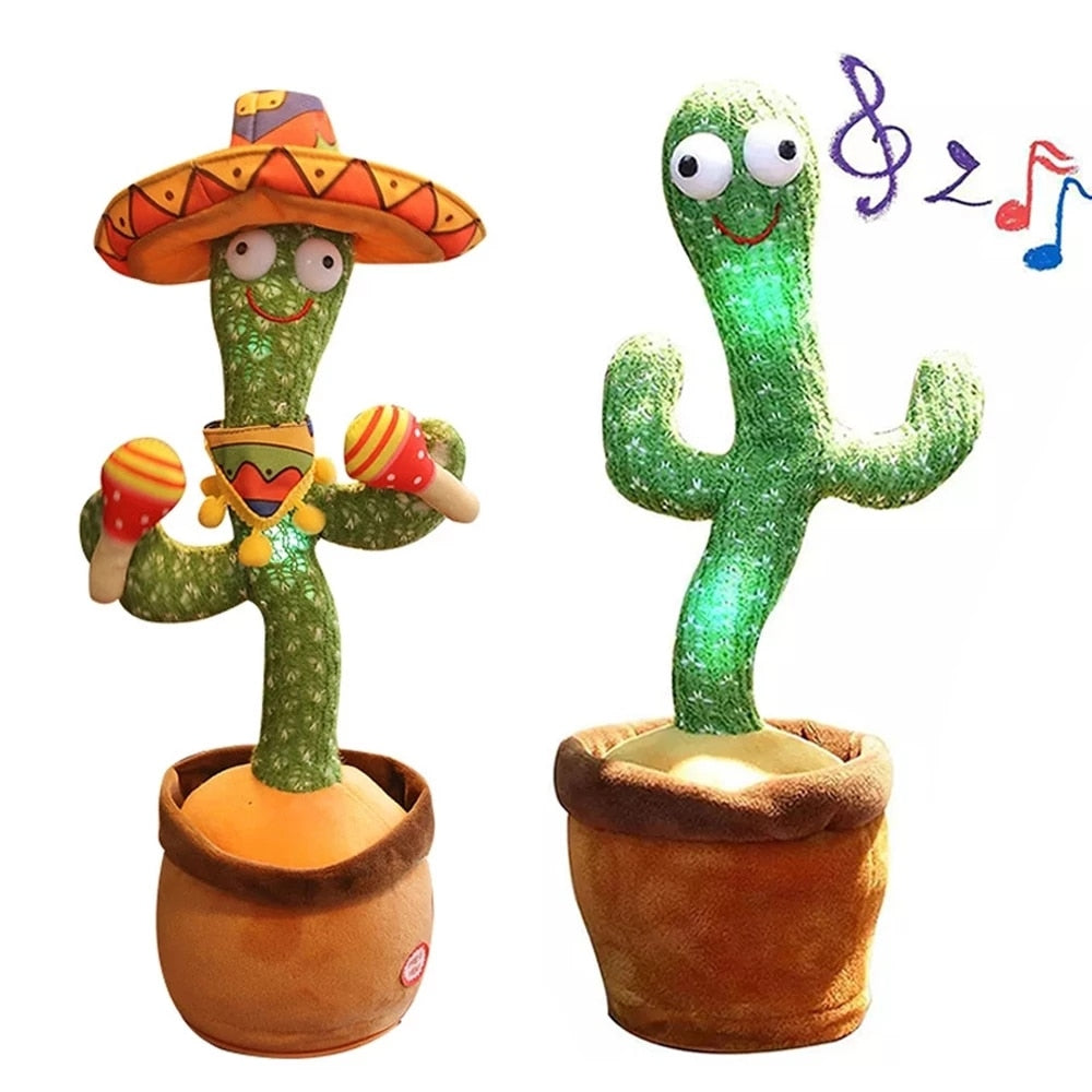 Tanzender Plüsch Kaktus mit Musik - Lustige Geschenkidee –