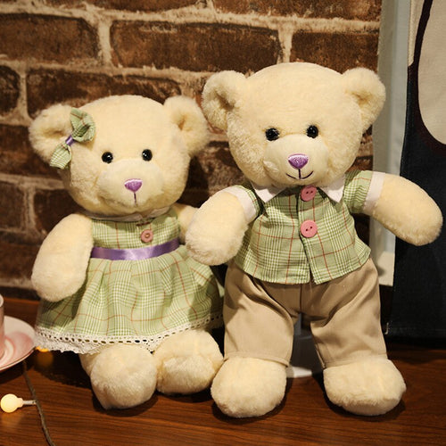 Jetzt Süßes Teddybär oder Häschen Pärchen im 2er Kuschel Set (ca. 35cm) bei Kuscheltiere.store kaufen