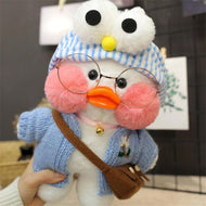 Jetzt Niedliche Ente Stofftier mit Brille und Accesoires bei Kuscheltiere.store kaufen