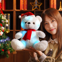 Lade das Bild in den Galerie-Viewer, Jetzt Leuchtender Weihnacht Teddybär Stofftier ca. 28cm bei Kuscheltiere.store kaufen
