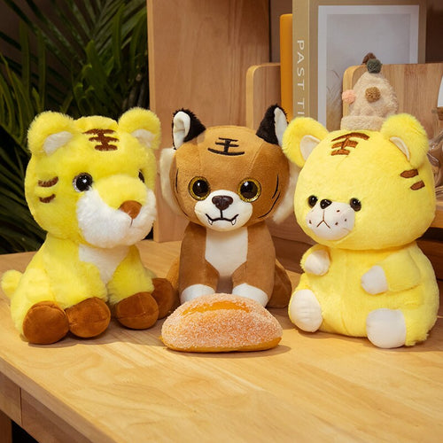 Jetzt Plüschiger Mini Tiger in verschiedenen Motiven - Kuschel Tiger bei Kuscheltiere.store kaufen