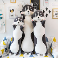 Jetzt Witzige Husky Stofftiere im Langformat und Comic Aussehen (ca. 70cm bis 150cm) bei Kuscheltiere.store kaufen
