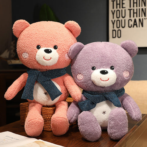 Jetzt Süßer Teddybär mit Schal in verschiedenen Farben (ca. 60cm) bei Kuscheltiere.store kaufen